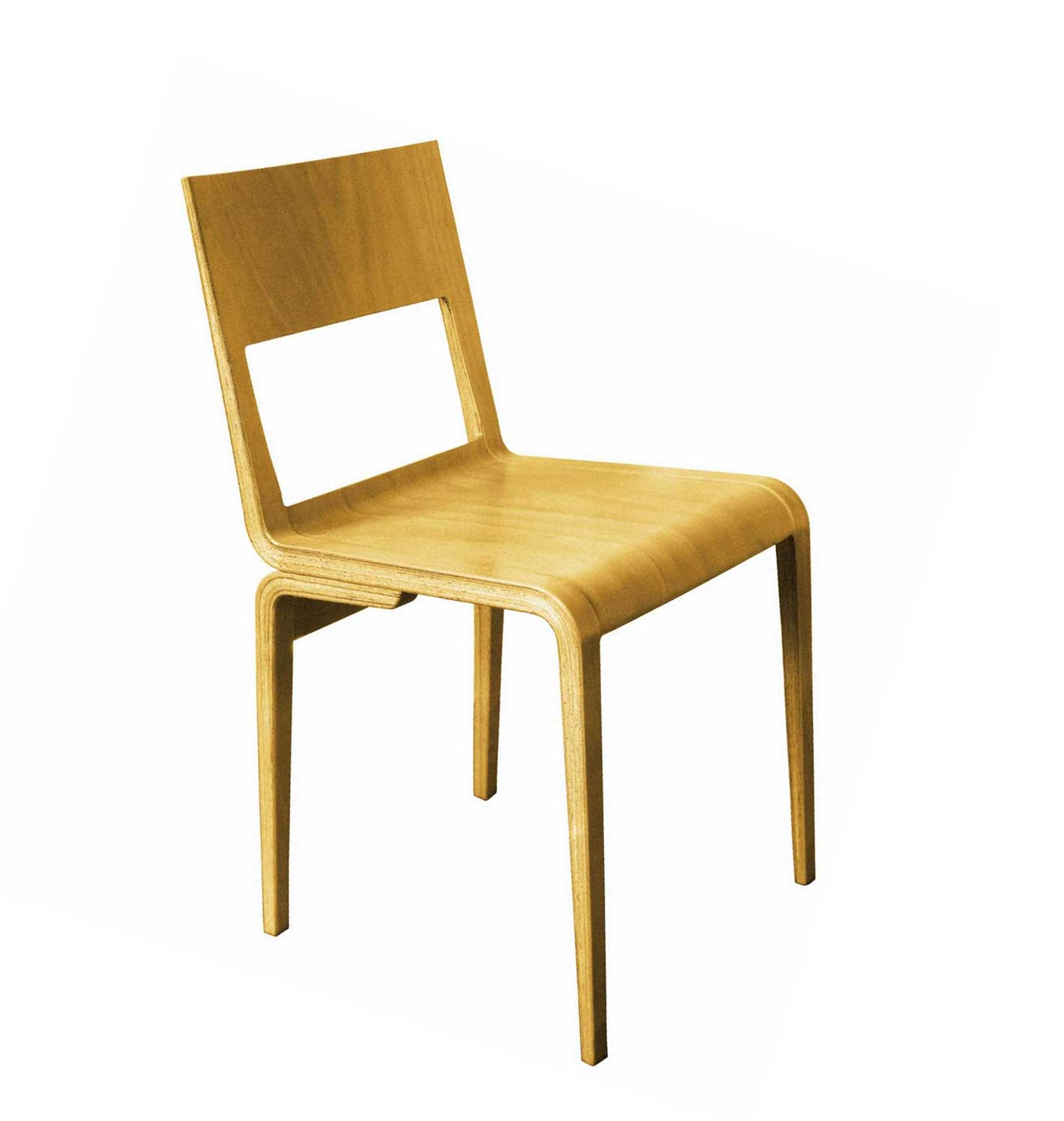 Foto, farbig: Stuhl aus Holz.